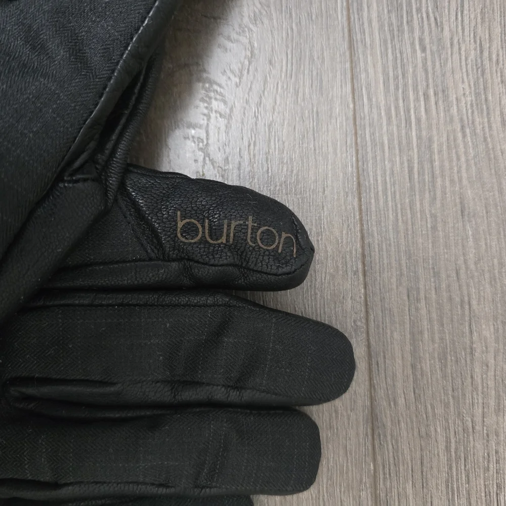 Burton Leather Ski Snow Gloves Black Womens Medium Outdoor Waterproof